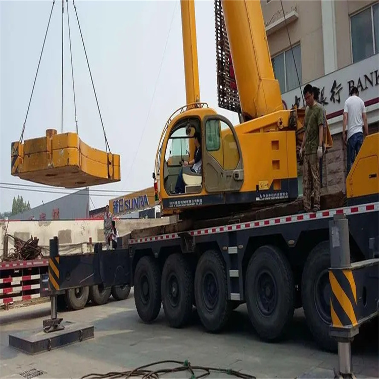 钟山当地吊车出租|机器吊装|75吨|工厂搬迁服务